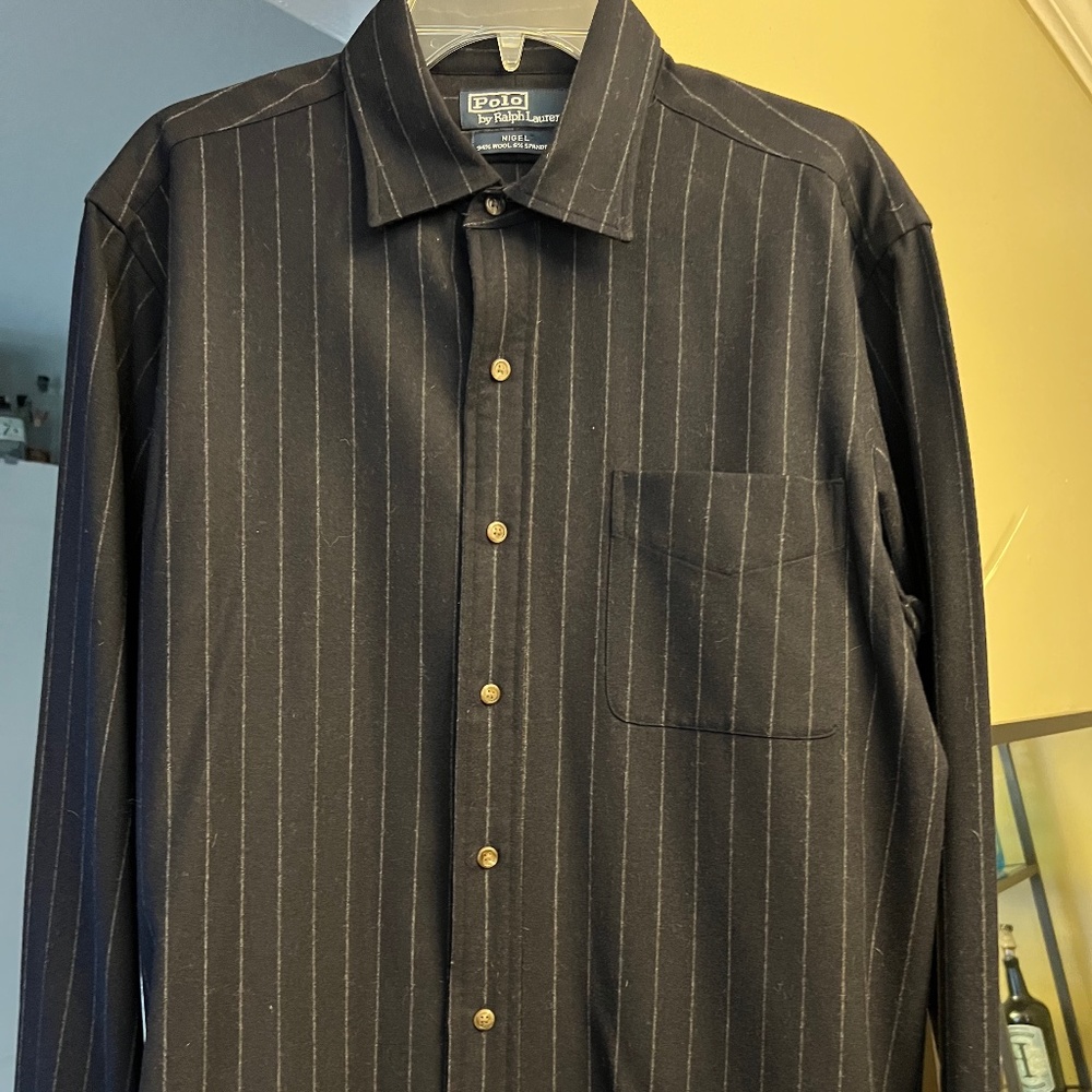 Men’s Polo Wool Shirt